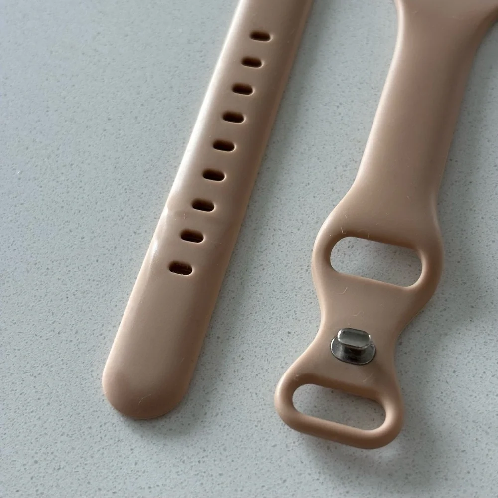 38/40/41 MM beige tan Apple Watch silicone band